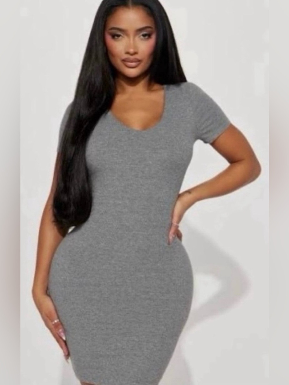 Fashion Nova Vneck Dress